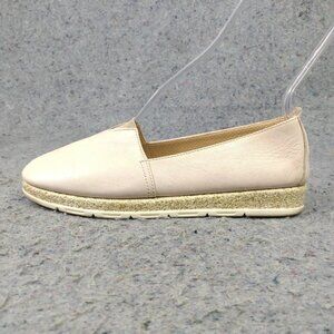 Saydo Loafers Womens Size 39 EU Shoes Soft Leather Tan Beige Slip On